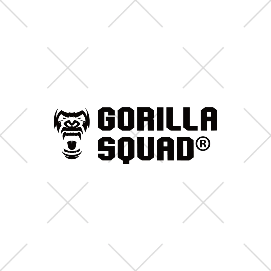 GORILLA SQUAD 公式ノベルティショップのGORILLA SQUAD ロゴ黒 Ankle Socks