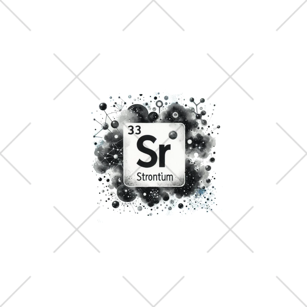 science closet（科学×ファッション）の元素シリーズ　~ストロンチウム Sr~ Ankle Socks