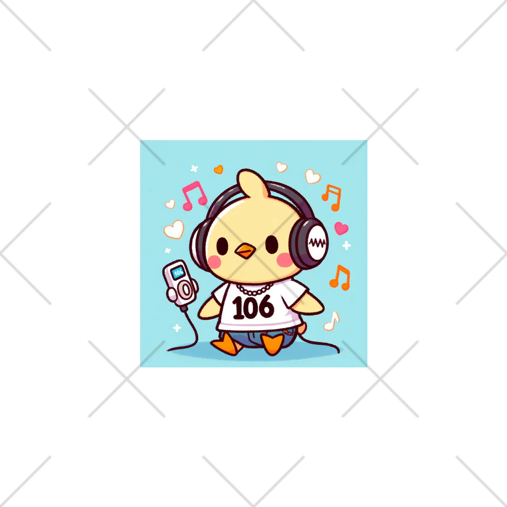 音楽ルー106のかわいいヒヨコ くるぶしソックス