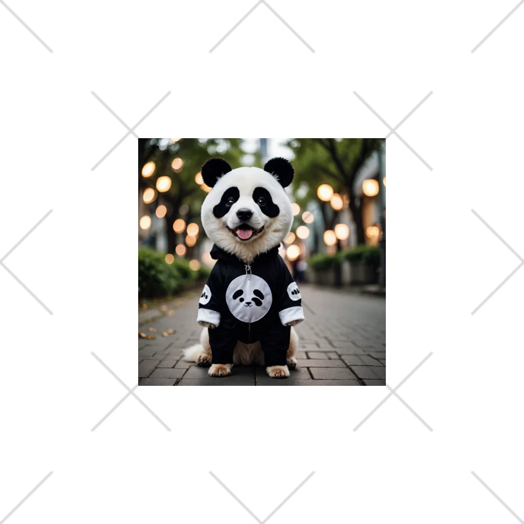 Shuji Nのパンダの着ぐるみを着た犬 くるぶしソックス