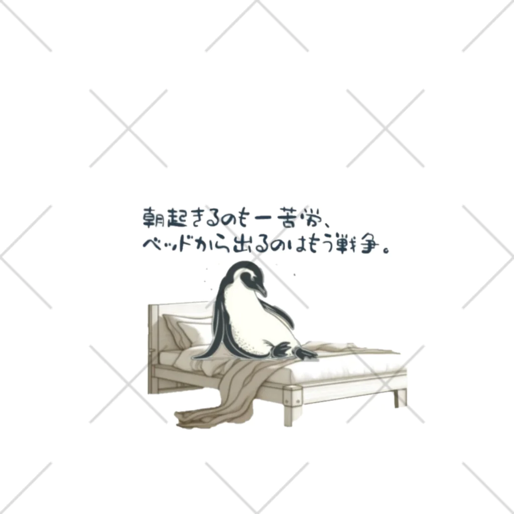 Green__teaの毎朝格闘するペンギン くるぶしソックス