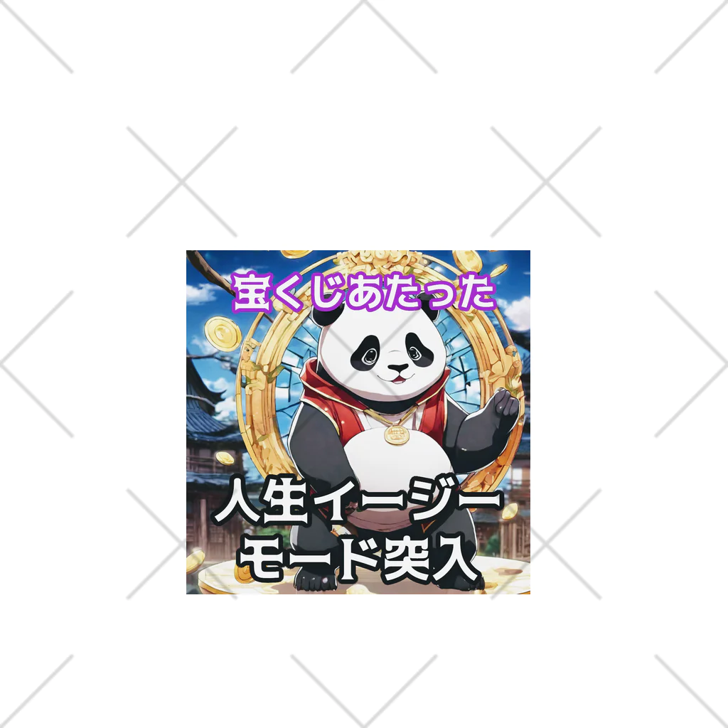 Lucky🍀の宝くじデビューパンダ🐼 くるぶしソックス