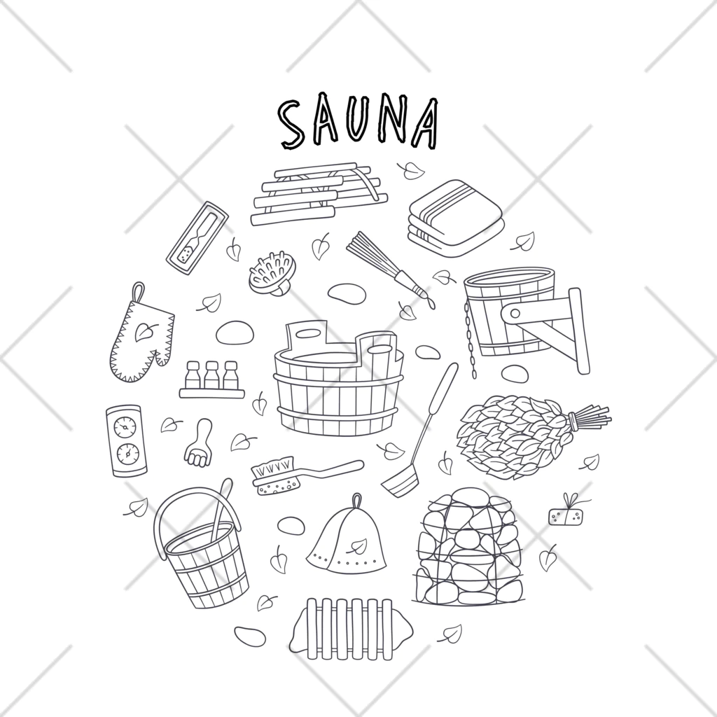 QOL↑shopのSAUNA  world くるぶしソックス