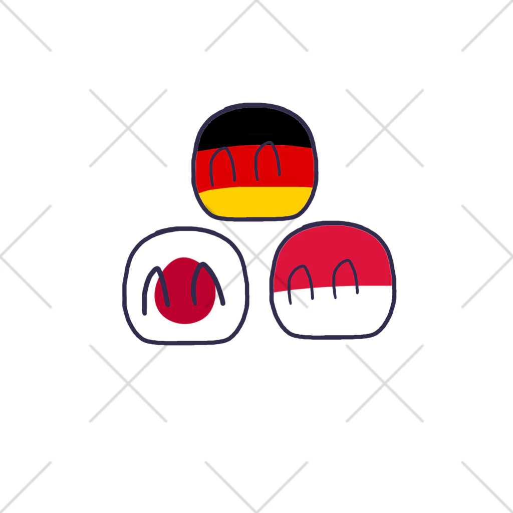 Shop of Haatania Ball (Polandball)のﾎﾟｰﾗﾝﾄﾞﾎﾞｰﾙ色々 Ankle Socks