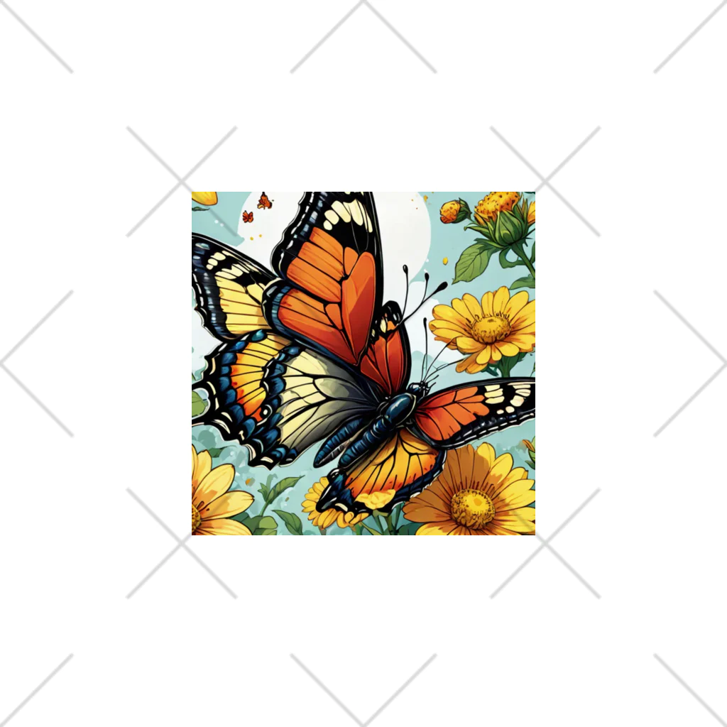 ヘラクレス鈴木のキャラミュージアムの美しき蝶の舞 くるぶしソックス