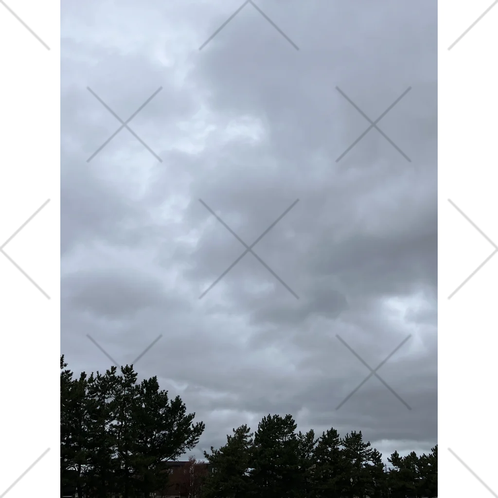 そらの4月24日　雷みたいな雲空 くるぶしソックス