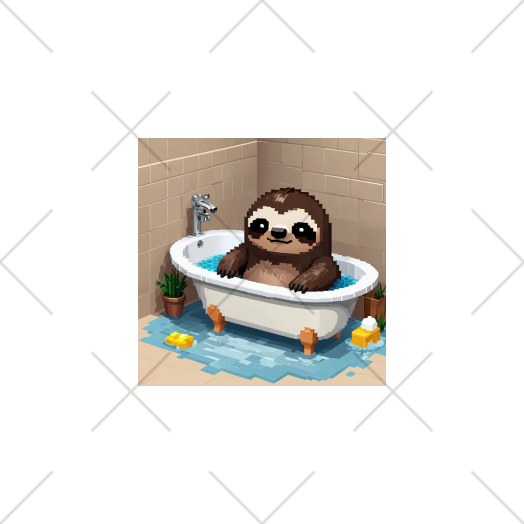 hinata__hinataのお風呂に入っているナマケモノ くるぶしソックス