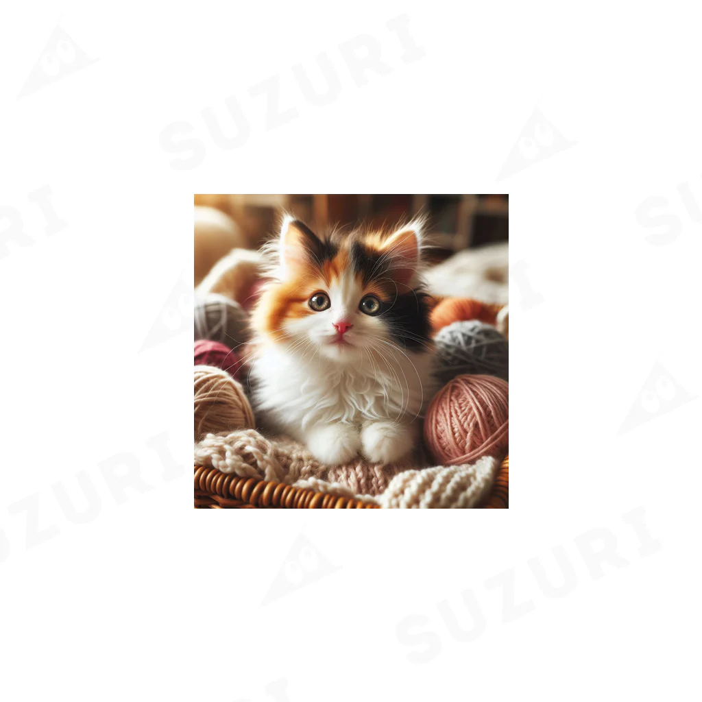 SkyBlueのかわいい三毛猫 Ankle Socks
