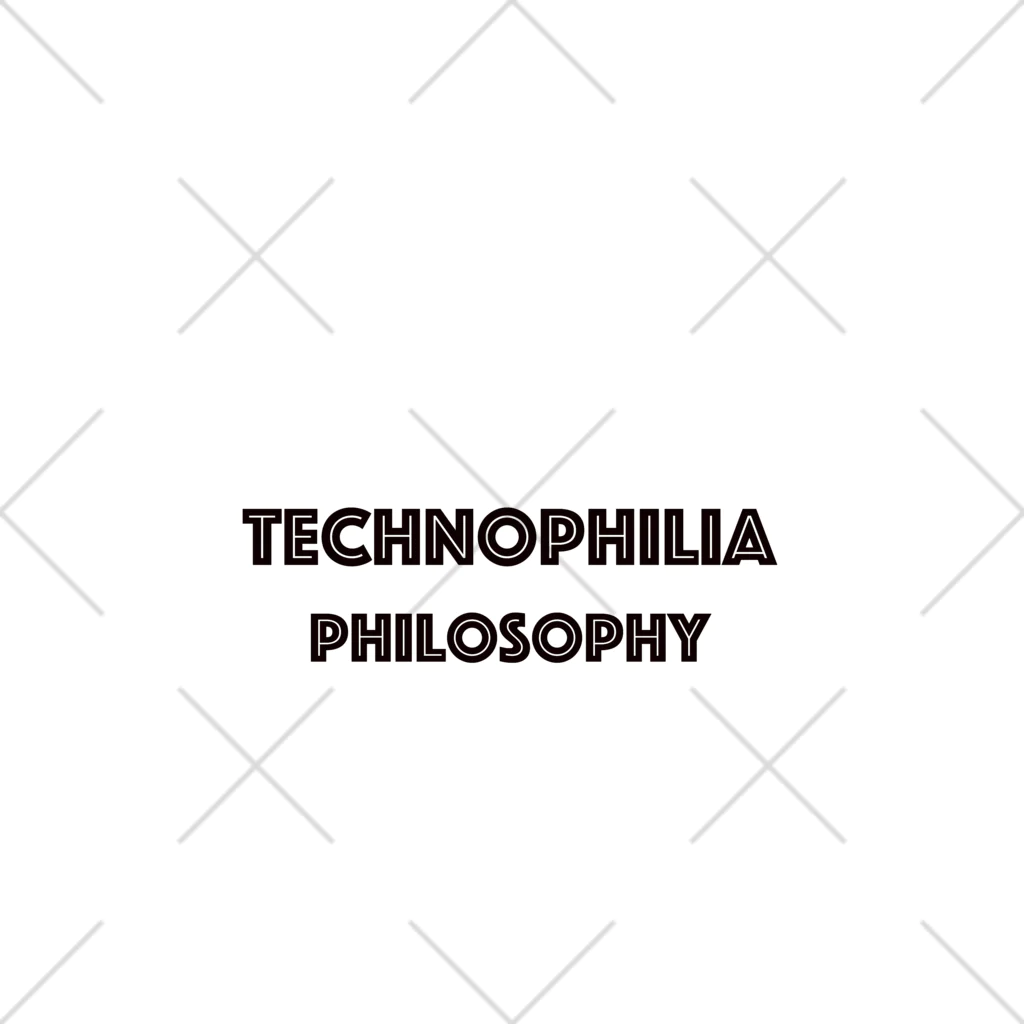 technophilia philosophyのブランドロゴ くるぶしソックス