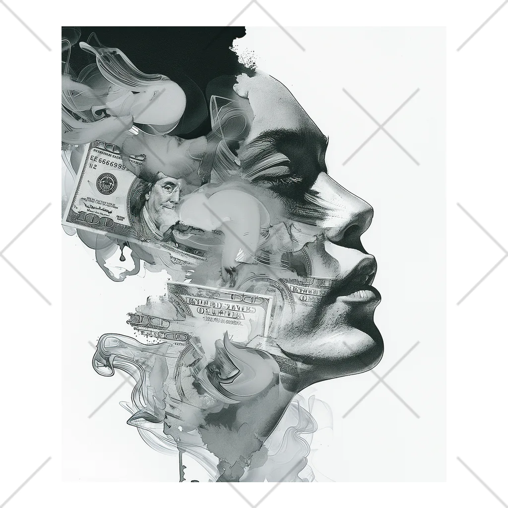 Lycoris Ant～リコリスアント～のアート「女性の横顔」 くるぶしソックス