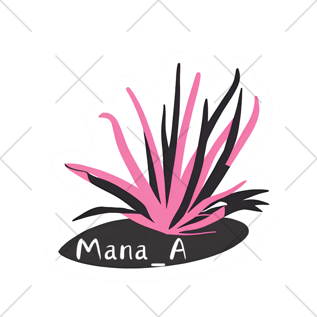 Mana AのカラフルTillandsia くるぶしソックス