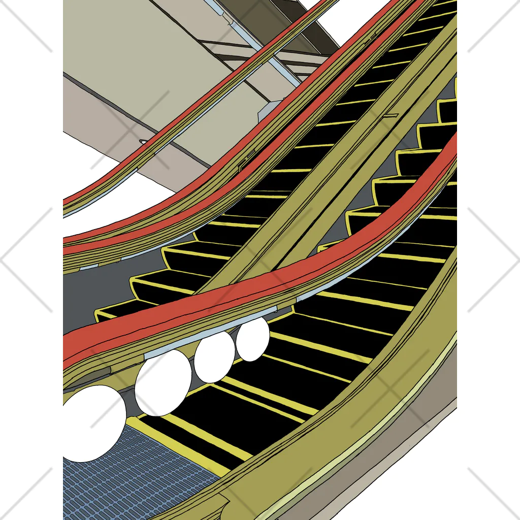 Nmeyaのエスカレーター くるぶしソックス