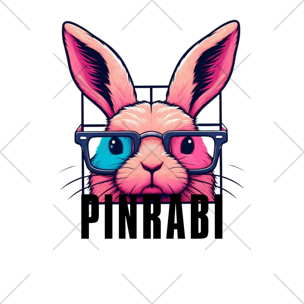 pinrabi【ピンラビ】のPINRABI【クールで個性的なピンクのウサギ】 くるぶしソックス