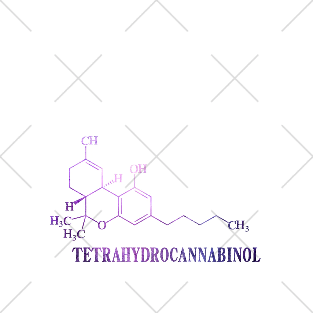 有限会社　√65の【Tetrahydrocannabinol】 くるぶしソックス