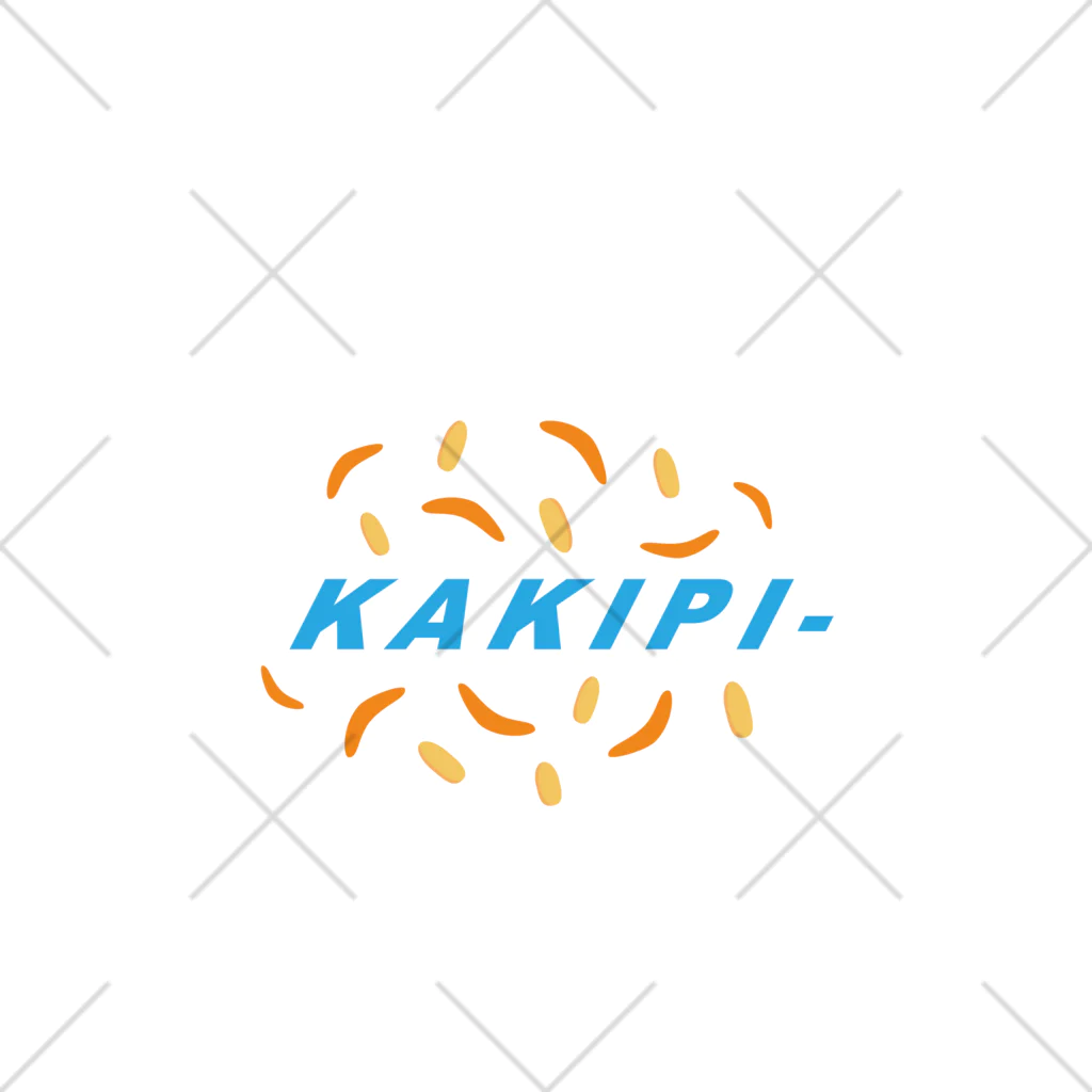 うさぎちゃんアイランドのKAKIPI- ロゴ 青 Ankle Socks