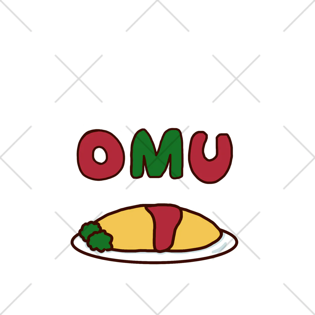 旻天堂(旧 ゆうれい星)のOMU OMU (余白有りVer.) くるぶしソックス