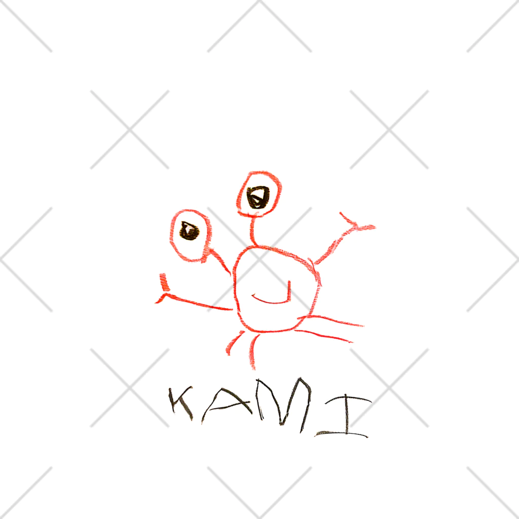 mogegeの4才が描いたKAMI(誤字) くるぶしソックス