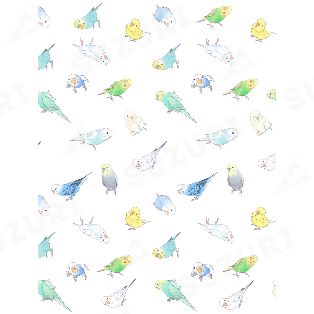 まめるりはことりのたっぷりセキセイインコちゃん【まめるりはことり】 Ankle Socks