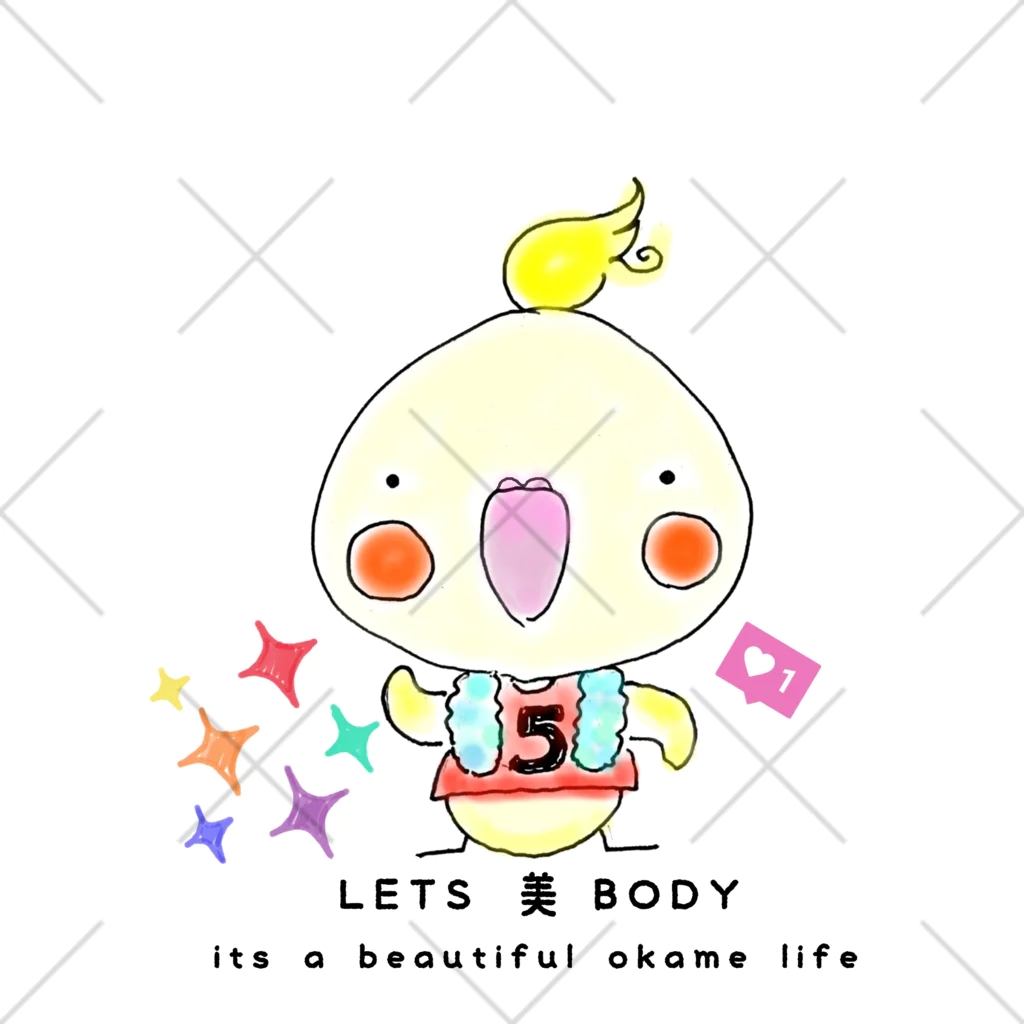 コザTAROのLETS 美 BODY オカメインコ❤ くるぶしソックス