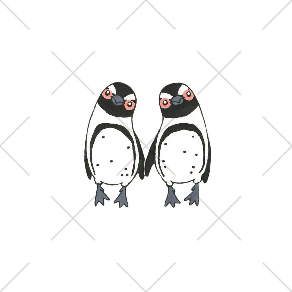 penguininkoの手繋ぎケープペンギンのカップル🐧❤️🐧 Ankle Socks