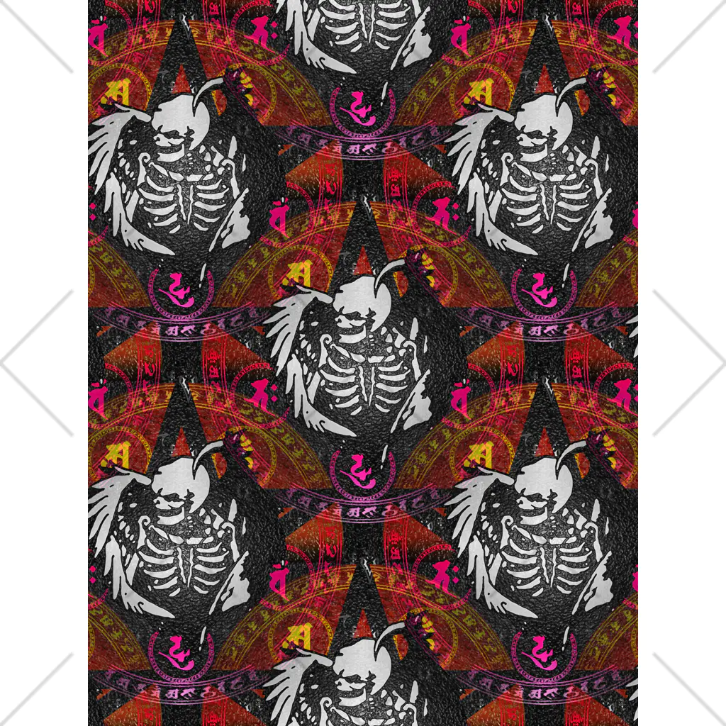 Ａ’ｚｗｏｒｋＳのFallen Angel of SKULL SEAMLESS PATTERN Ankle Socks