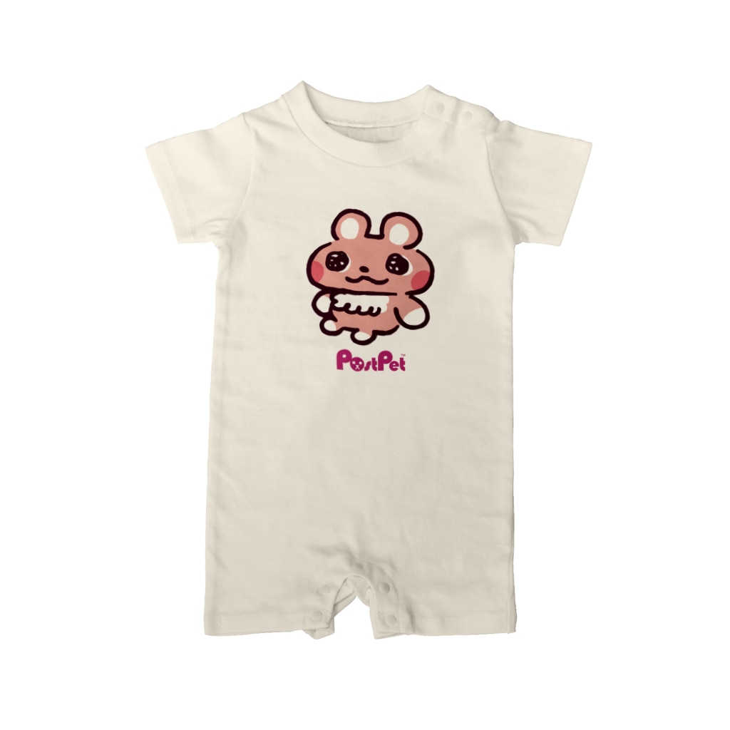 PostPet Official Shopのおすわりコモモ Baby Rompers
