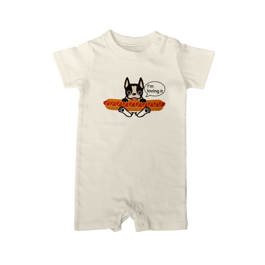 キッズモード某のホットドッグテリア Rompers
