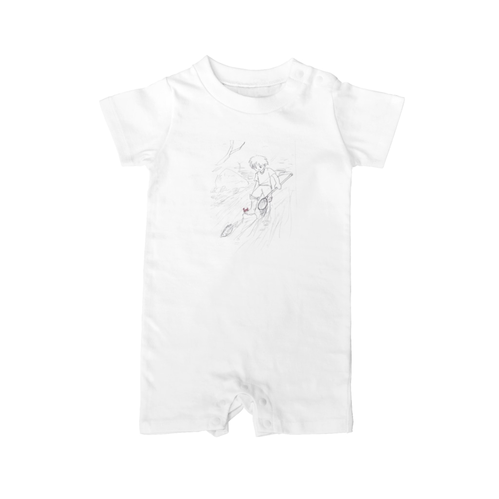 海洋生物KAWAIIの川遊び Rompers