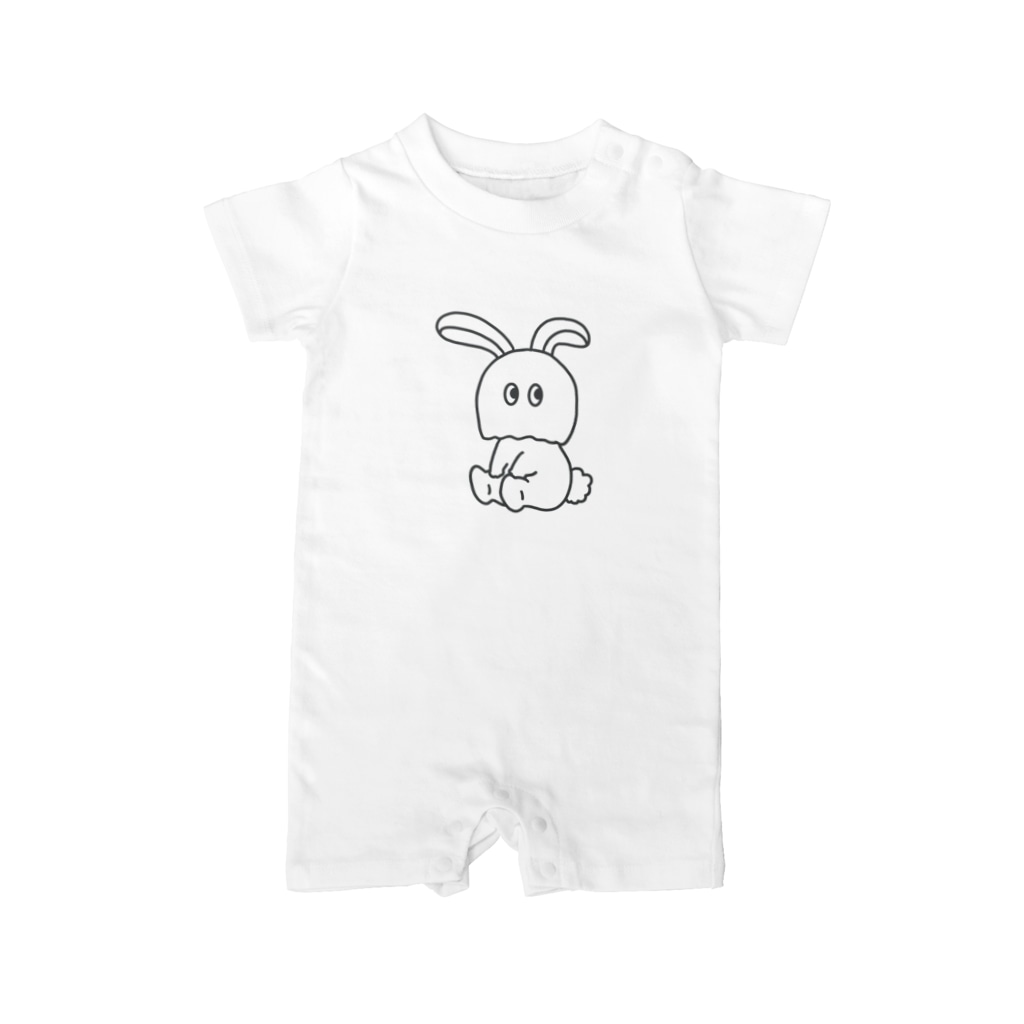 おちえるーむのシャイうさぎ Rompers