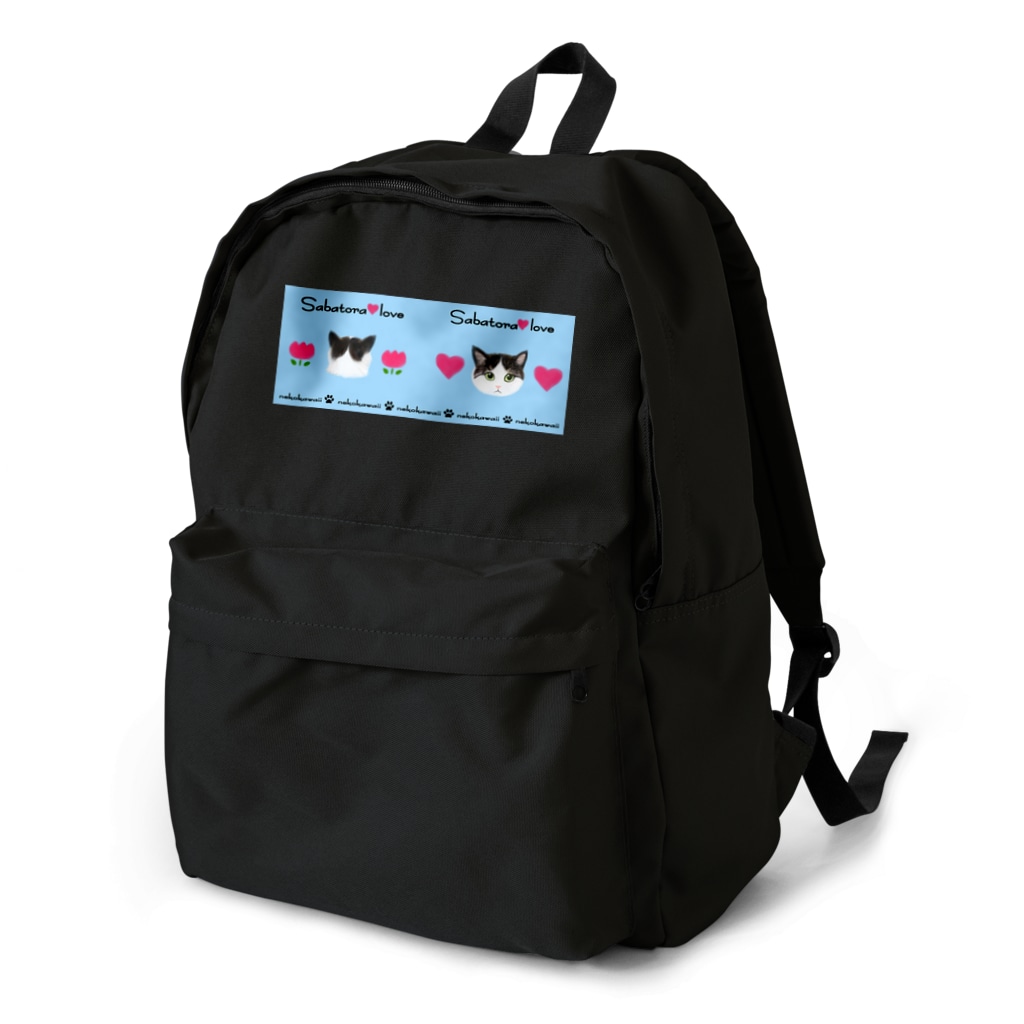 Ａｔｅｌｉｅｒ　Ｈｅｕｒｅｕｘのねこあたまコレクションサバトラ猫　ブルー Backpack