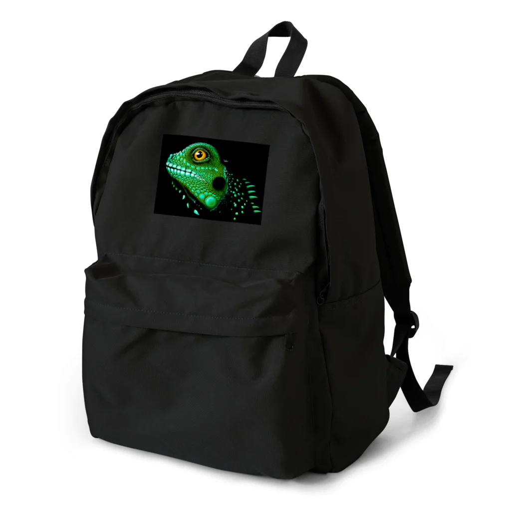 ただの爬虫類好きのグリーンイグアナ Backpack