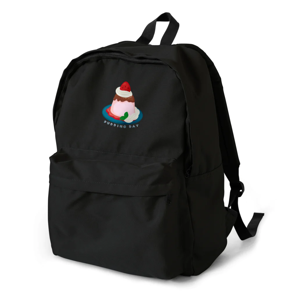 イラスト MONYAAT の毎月25日はプリンの日のプリン　イチゴプリン Backpack