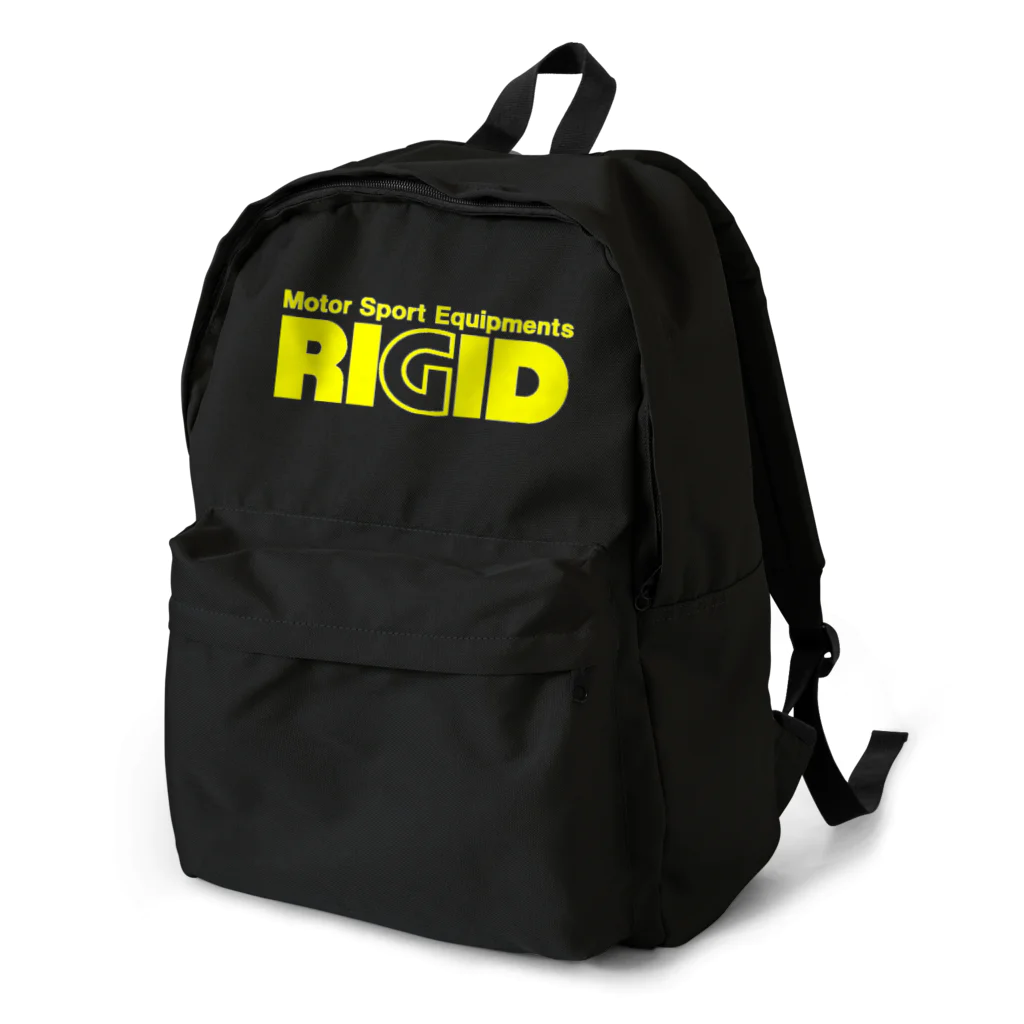 リジット・モータースポーツのRIGID透過黄ロゴ Backpack