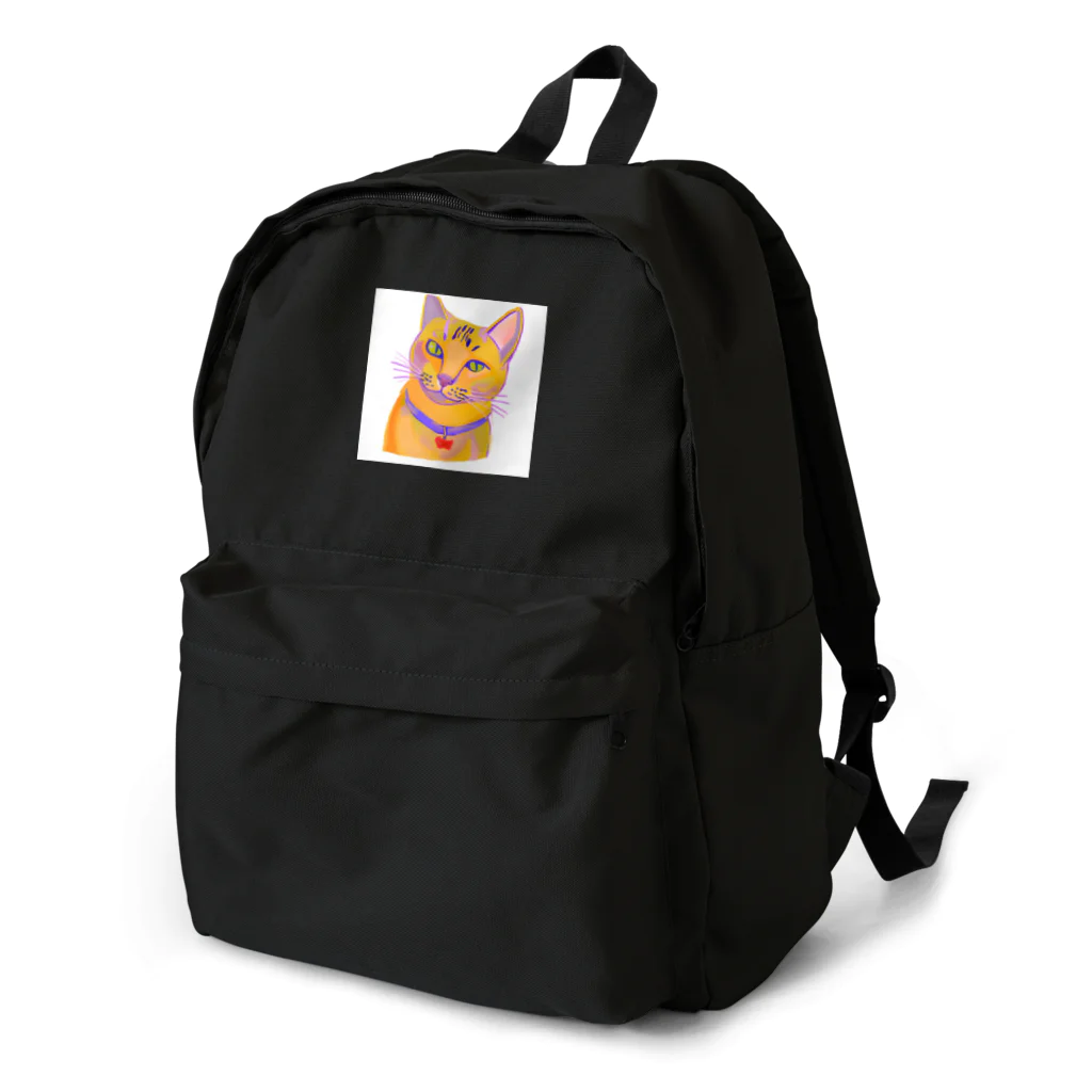 ネコフスキの鮮やかな凛々しい猫さんのイラストグッズ Backpack