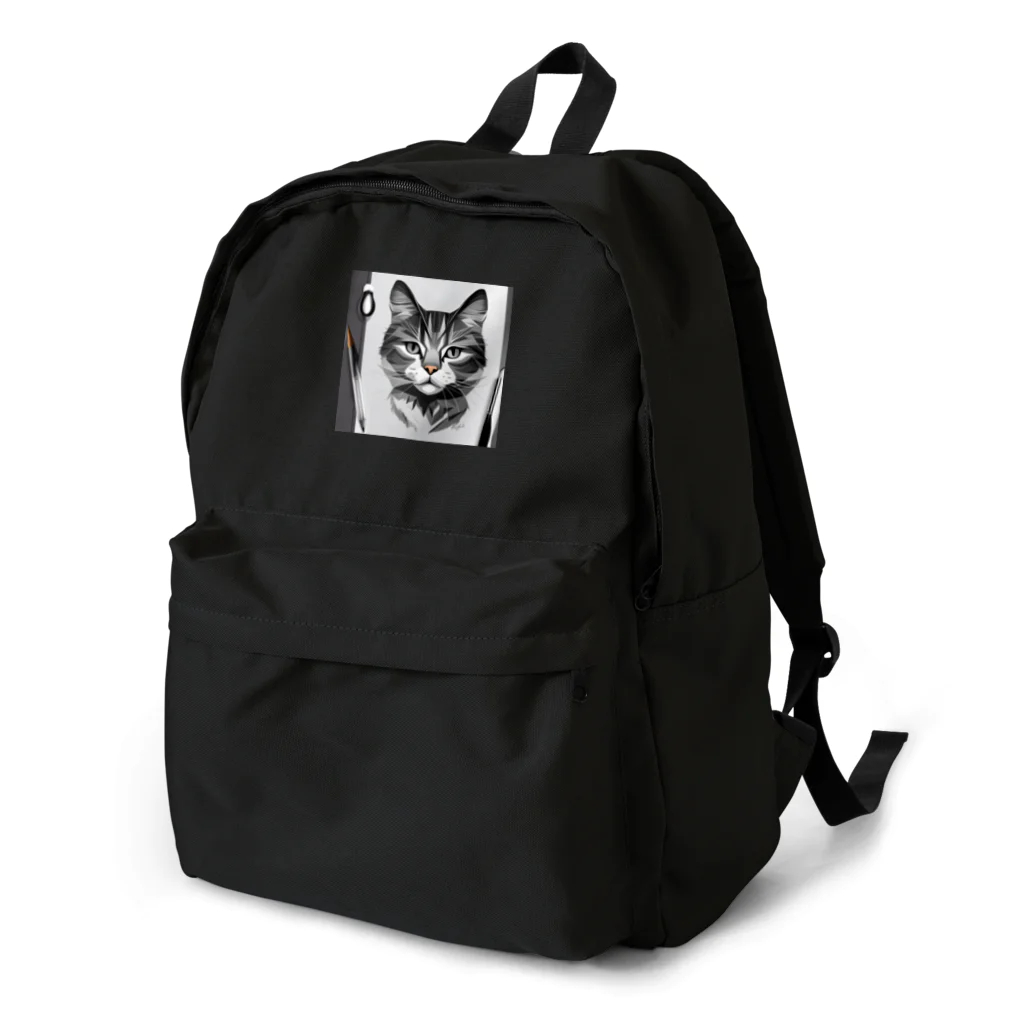 teru8376のイラスト　猫 Backpack