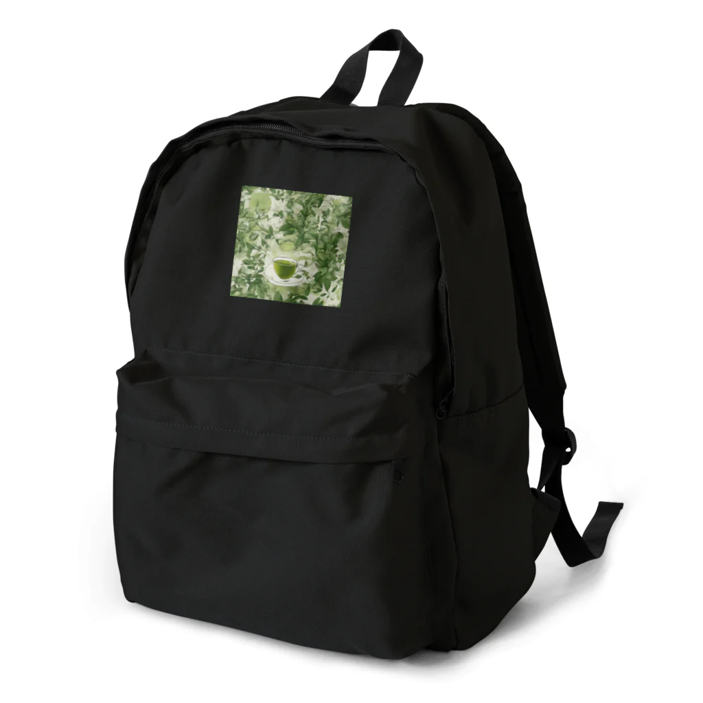 千裕アトリエ（いつもありがとう）のグリーンティーのアート　green tea art Backpack