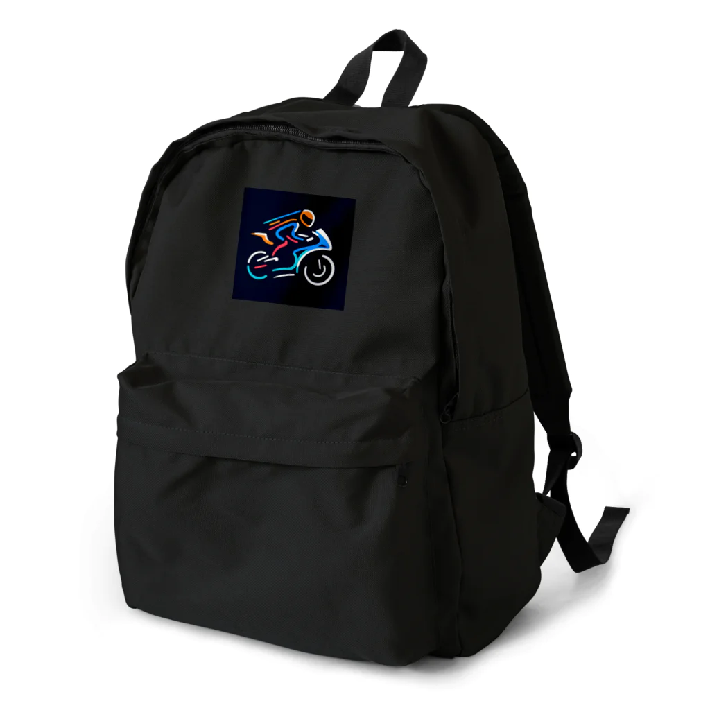 justraverのラインアートバイク（スーパーバイク） Backpack