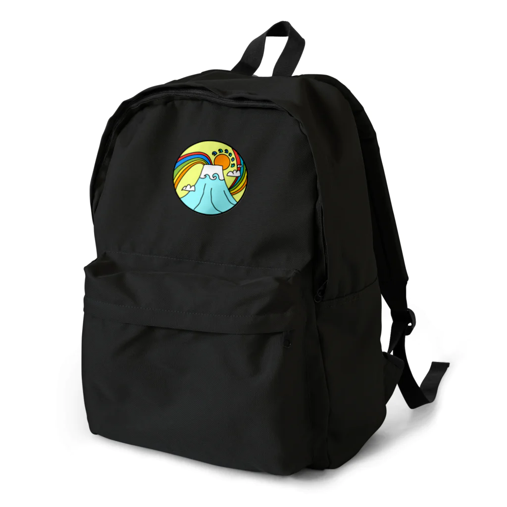 aloha_world_in_circleのjapan mount Fuji rainbow Backpack