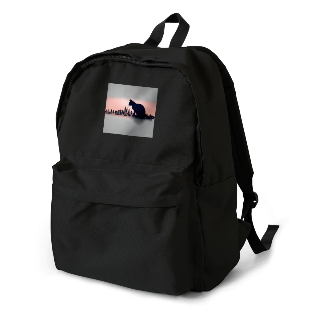 MEGROOVEのシルエットにゃん🐱3 Backpack