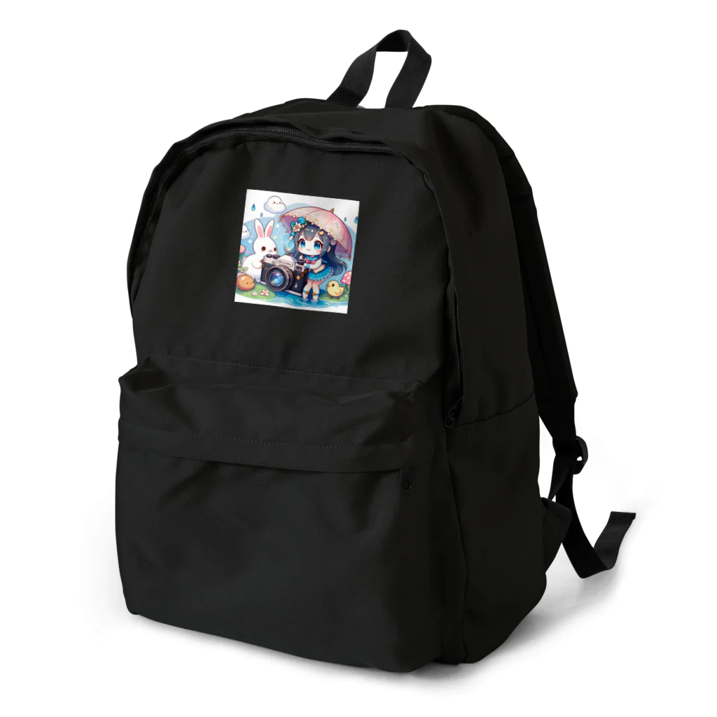 かるるんショップのカメラと傘とうさ耳少女とシリーズ　撮影 Backpack