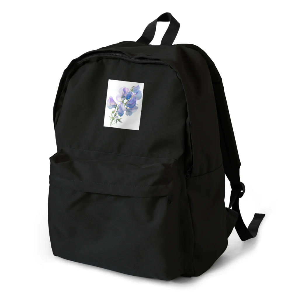 AQUAMETAVERSEのブルーパプルの色のスイトピー　なでしこ1478 Backpack