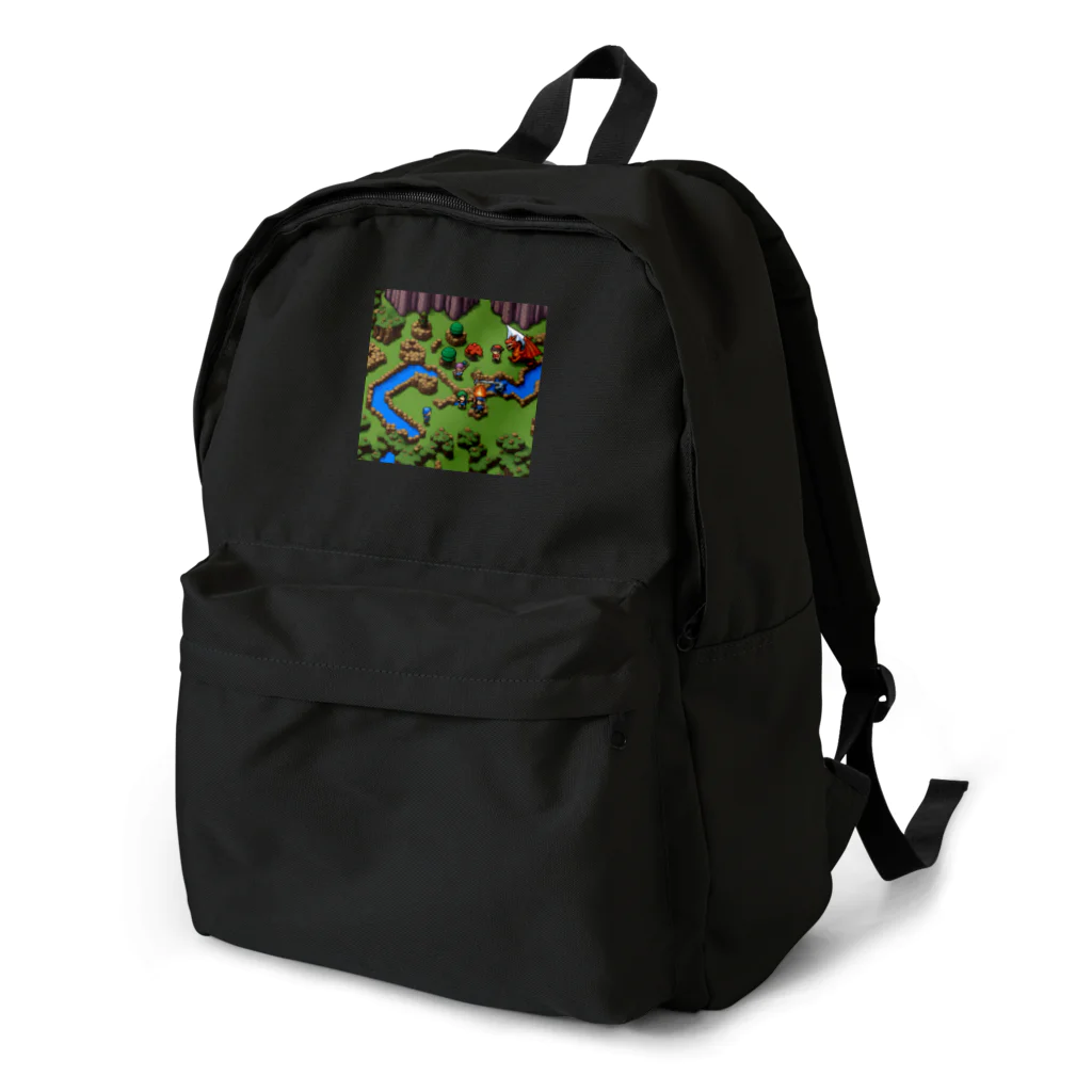 レトロゲームイラストのレトロゲードット絵ファミコン4 Backpack