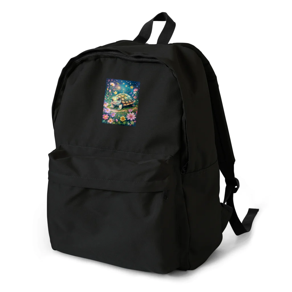 モノモノクローゼットの花とカメ Backpack