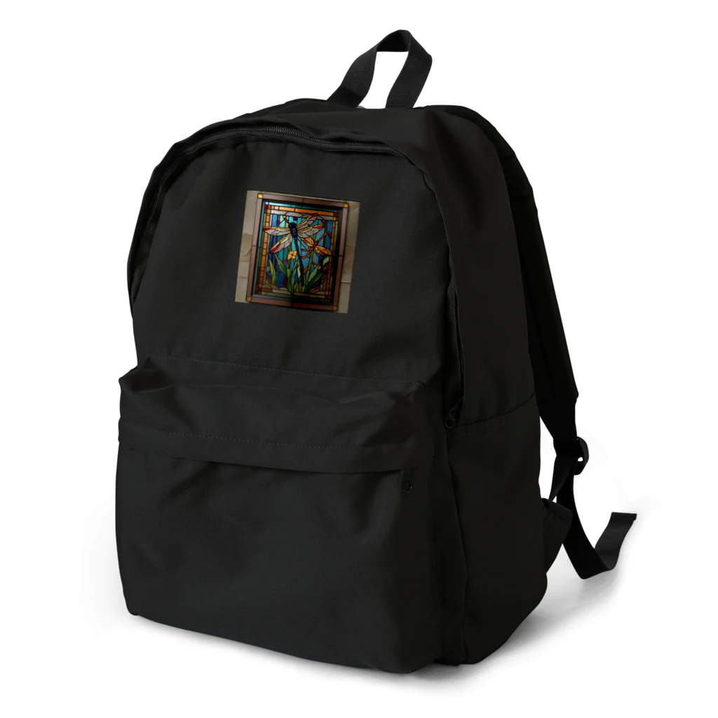 ganeshaのドラゴンフライダンス・ステンドグラス Backpack