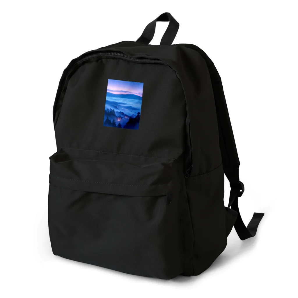 AQUAMETAVERSEの雲海とホテル街の灯　ラフルール　1859 Backpack