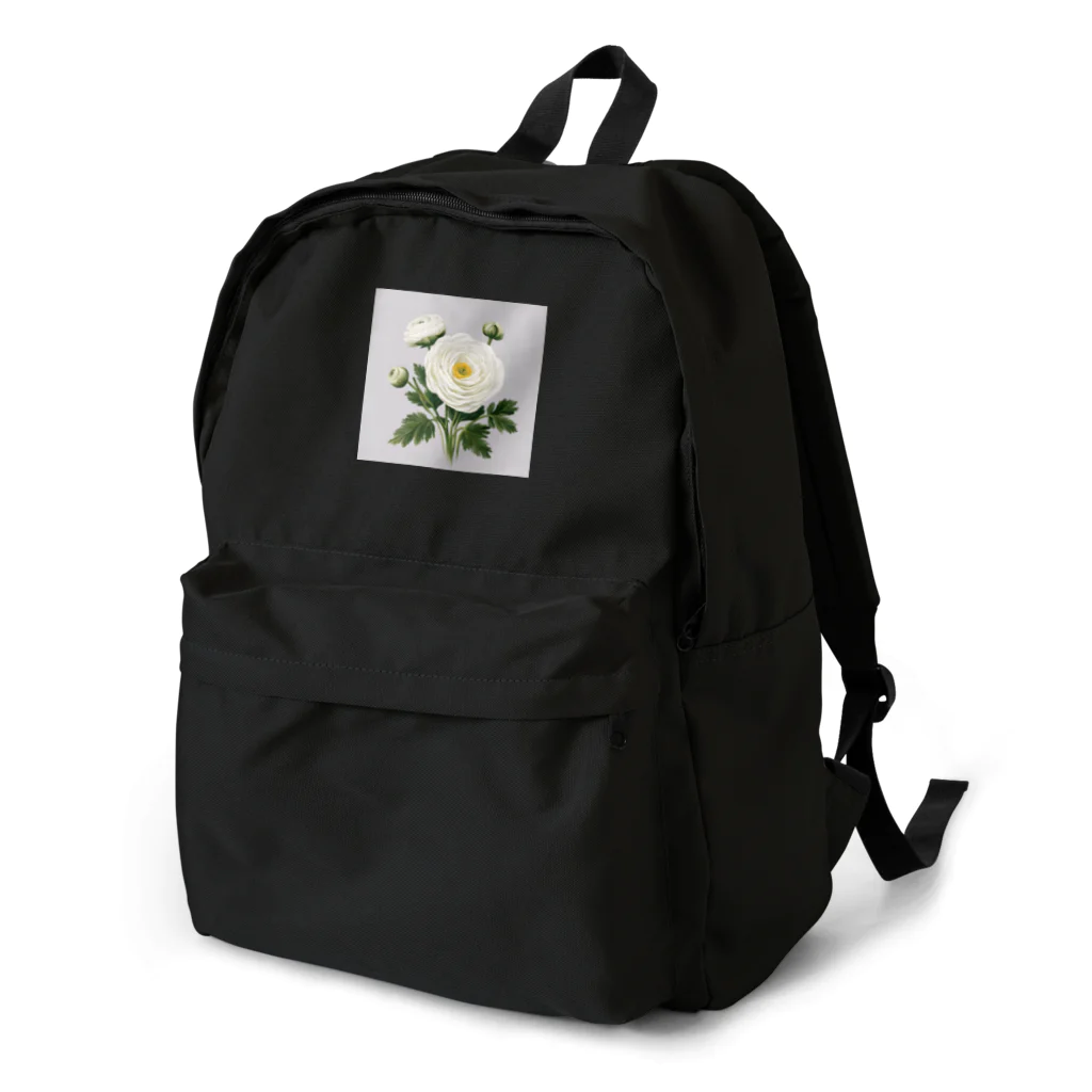 teatimeの白いラナンキュラス Backpack