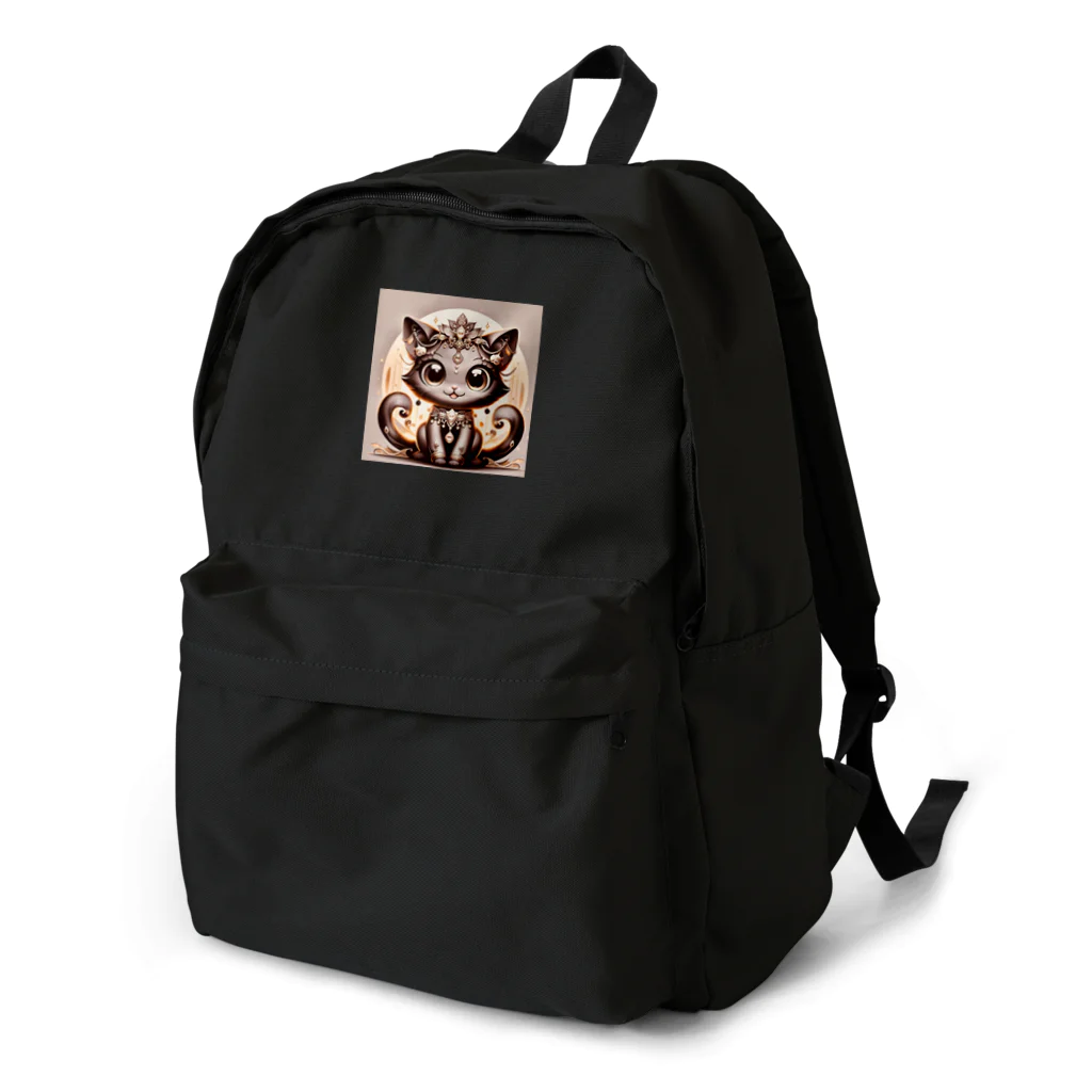 黒猫ギャラリー🐈‍⬛の可愛く美しく煌びやかな猫の神様 Backpack