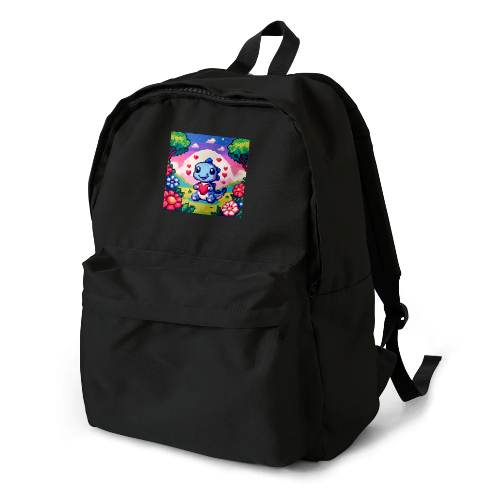 ドット職人のピクセルアート 恐竜の子ども Backpack