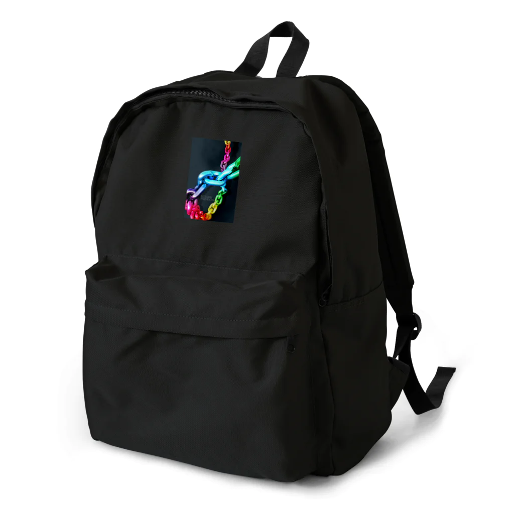 ナグラクラブ デザインのくさりレインボー4　sma Backpack