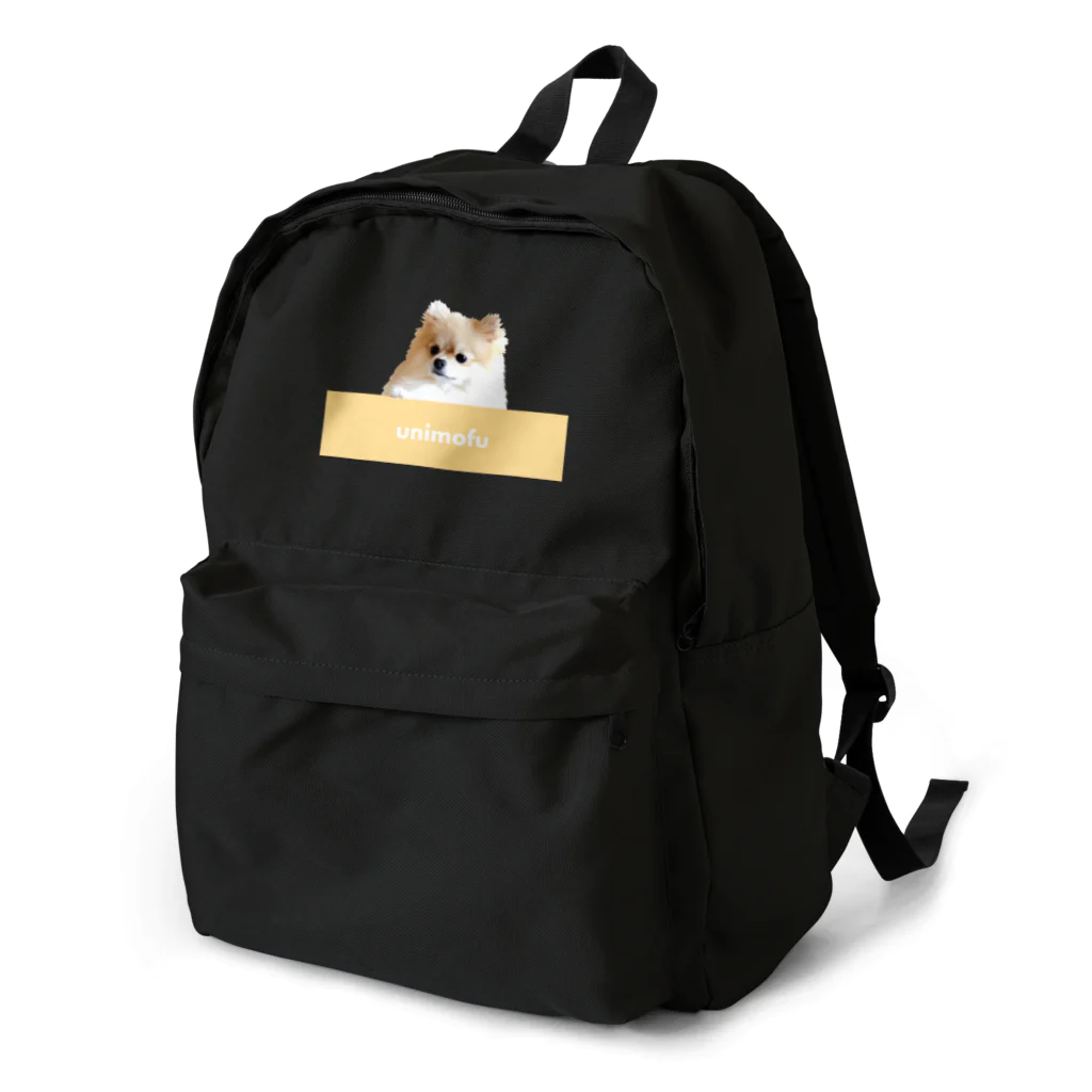 ポメラニアン グッズ unimofu pomeranianのポメラニアン チーズバー unimofu cheese bar Backpack